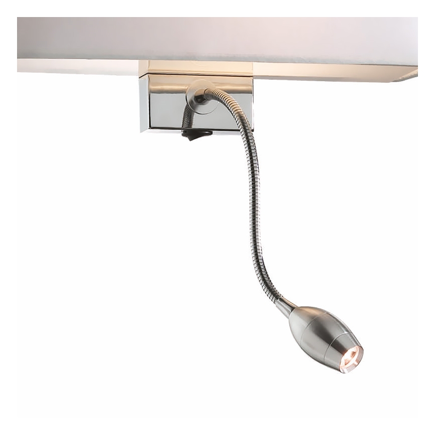Ideal Lux - LED Lanksti sieninė lempa HOTEL 1xE27/60W + LED/1,5W/230V