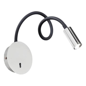 Ideal Lux - LED Lanksti maža lempa FOCUS LED/3,5W/230V CRI 90 pilka/blizgus chromas