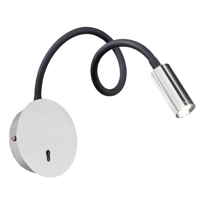 Ideal Lux - LED Lanksti maža lempa FOCUS LED/3,5W/230V CRI 90 pilka/blizgus chromas