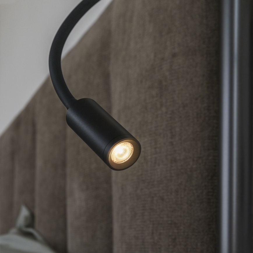 Ideal Lux - LED Lanksti maža lempa FOCUS LED/3,5W/230V CRI 90 juoda