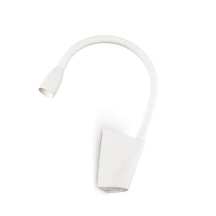 Ideal Lux - LED Lanksti maža lempa GOOSE LED/3W/230V CRI 90 balta