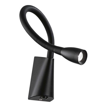 Ideal Lux - LED Lanksti maža lempa GOOSE LED/3W/230V CRI 90 juoda