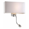 Ideal Lux - LED Lanksti sieninė lempa HOTEL 1xE27/60W + LED/1,5W/230V