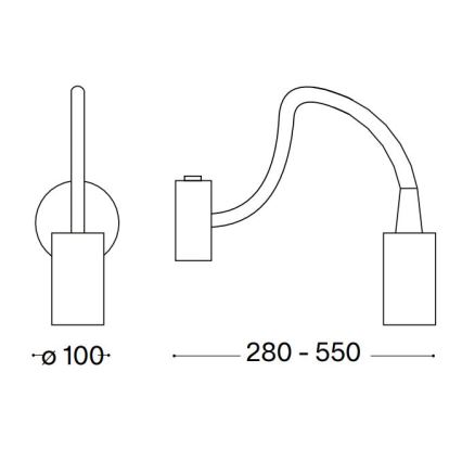 Ideal Lux - LED Lankstus maža lempa FOCUS LED/4W/230V CRI 90 balta