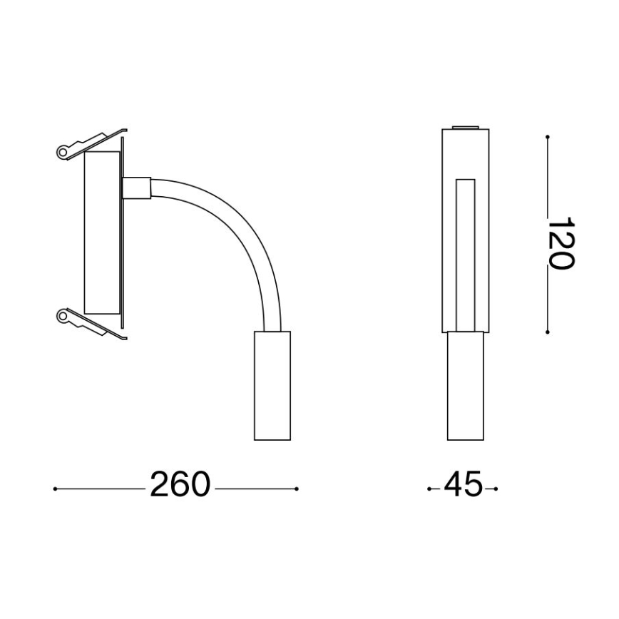 Ideal Lux - LED Lankstus maža lempa IO LED/3W/230V CRI 90 balta