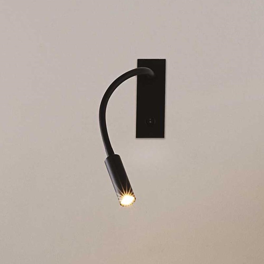 Ideal Lux - LED Lankstus maža lempa IO LED/3W/230V CRI 90 juoda