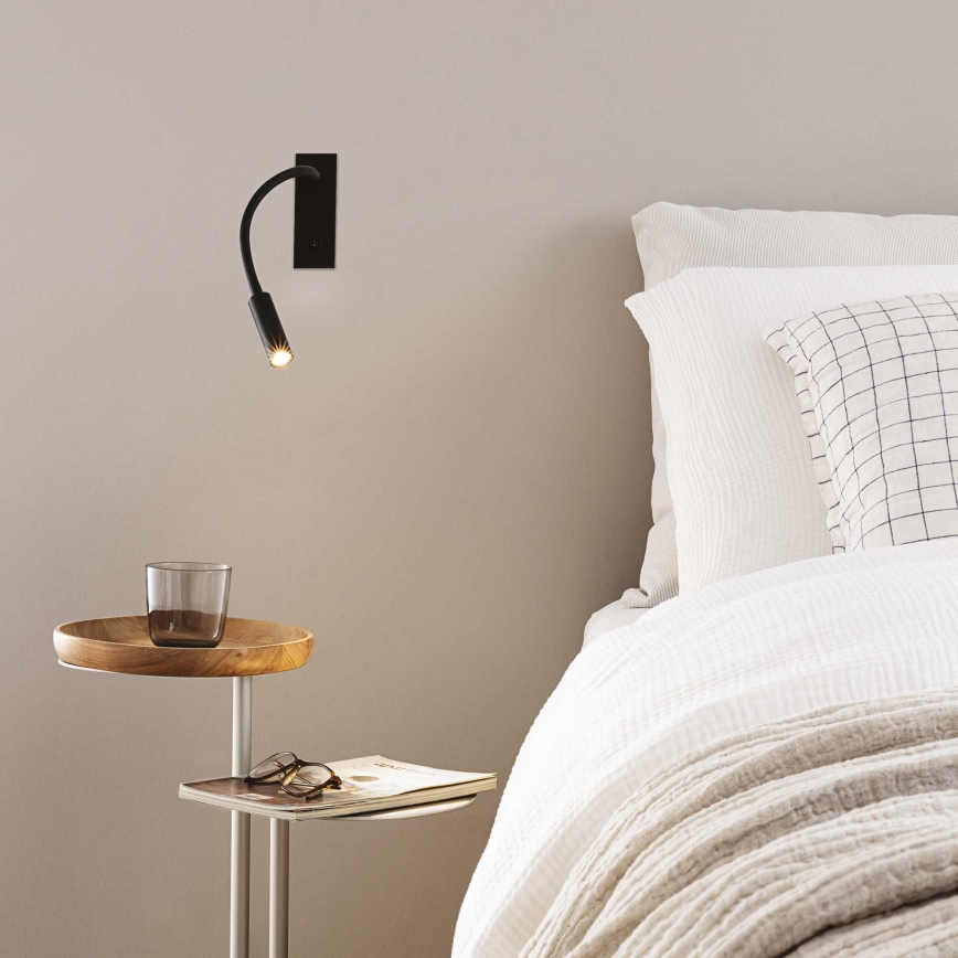 Ideal Lux - LED Lankstus maža lempa IO LED/3W/230V CRI 90 juoda