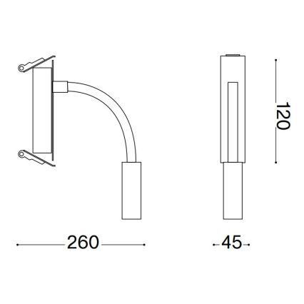 Ideal Lux - LED Lankstus maža lempa IO LED/3W/230V CRI 90 juoda