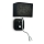 Ideal Lux – LED lankstus sieninis šviestuvas 1xE14/40W/230V + LED/1W/230V juodas