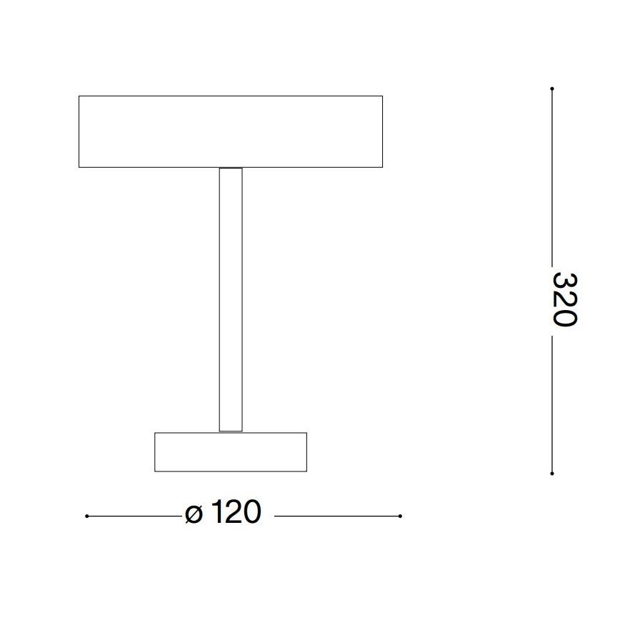 Ideal Lux - LED lauko jutiklinė lempa TOFFEE LED/2W/230V 2200 mAh CRI 90 IP54 juoda