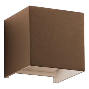 Ideal Lux - LED lauko sieninis šviestuvas ATOM LED/12W/230V CRI 90 IP54 rudas