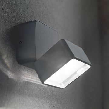 Ideal Lux - LED lauko sieninis šviestuvas OMEGA LED/7W/230V CRI 90 IP54 antracitas