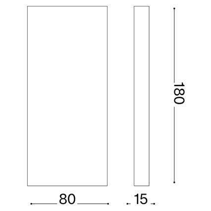 Ideal Lux - LED lauko sieninis šviestuvas POST-IT LED/6W/12V CRI 90 žalvaris