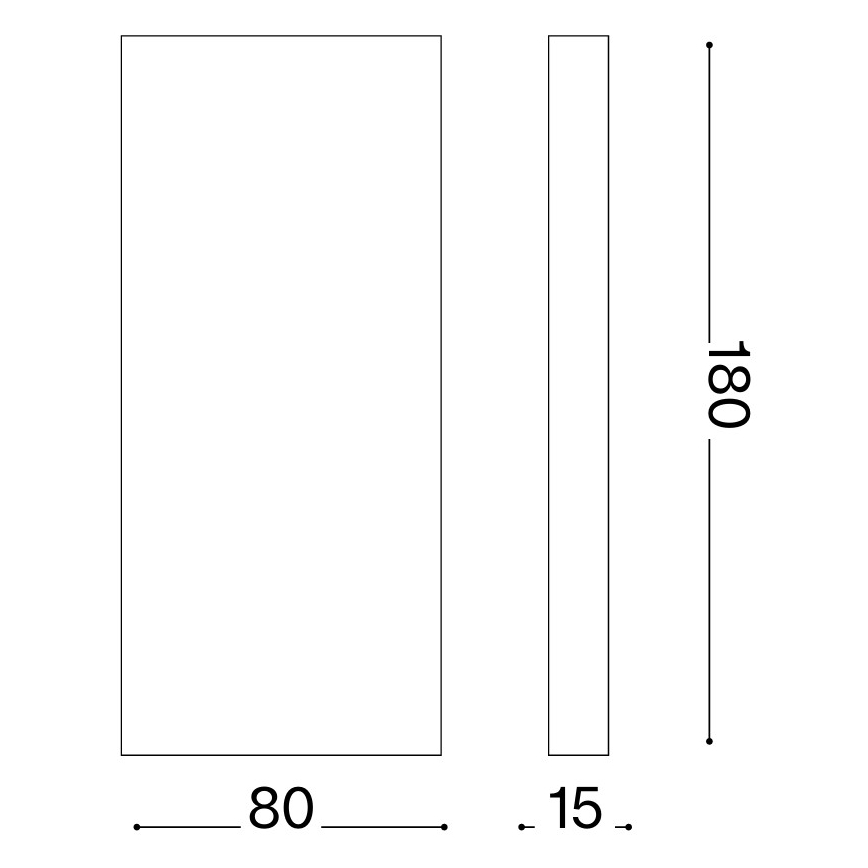 Ideal Lux - LED lauko sieninis šviestuvas POST-IT LED/6W/12V CRI 90 žalvaris
