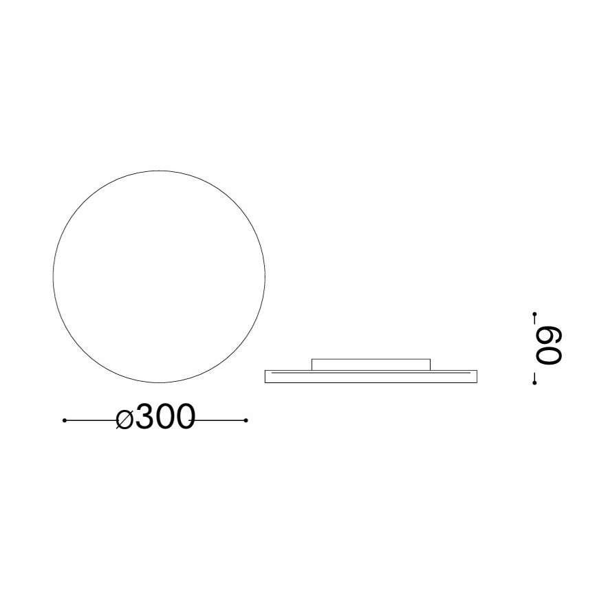 Ideal Lux - LED lauko sieninis šviestuvas PUNTO LED/16W/230V CRI 90 skersmuo 30 cm IP54 rudos spalvos