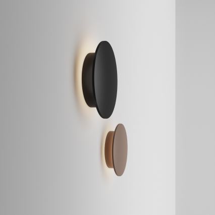 Ideal Lux - LED lauko sieninis šviestuvas PUNTO, 9W, 230V, CRI 90, Ø 18 cm, IP54, antracitas