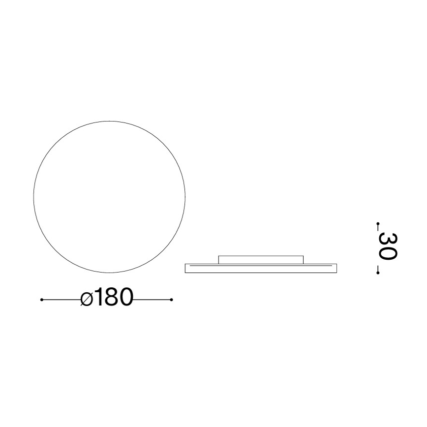 Ideal Lux - PUNTO LED lauko sieninis šviestuvas, LED 9 W, 230 V, CRI 90, Ø 18 cm, IP54, baltas