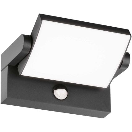 Ideal Lux - LED Lauko sieninis šviestuvas su jutikliu SWIPE LED/21W/230V CRI 90 IP54 antracitas