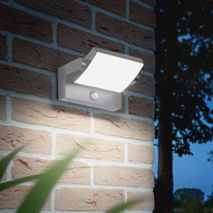 Ideal Lux - LED lauko sieninis šviestuvas su jutikliu SWIPE LED/21W/230V CRI 90 IP54 pilkas