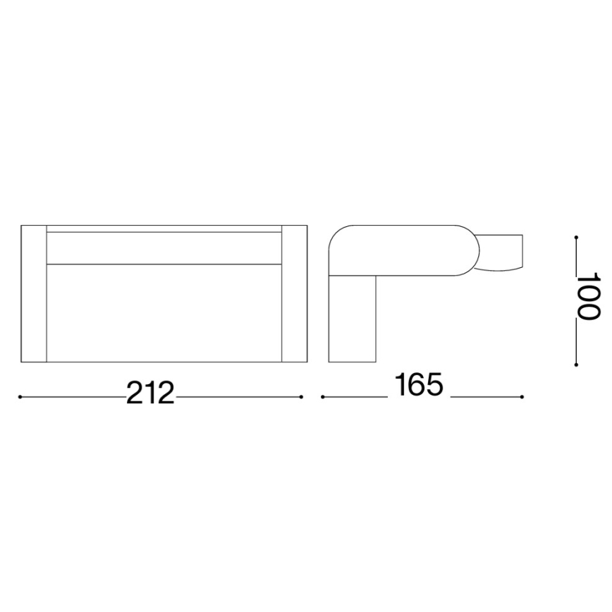 Ideal Lux - LED lauko sieninis šviestuvas su jutikliu SWIPE LED/21W/230V CRI 90 IP54 pilkas