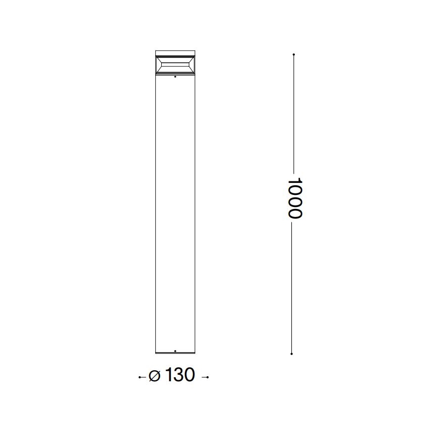 Ideal Lux - LED lauko šviestuvas BOEING LED/14W/230V 100 cm CRI 90 IP65 juoda