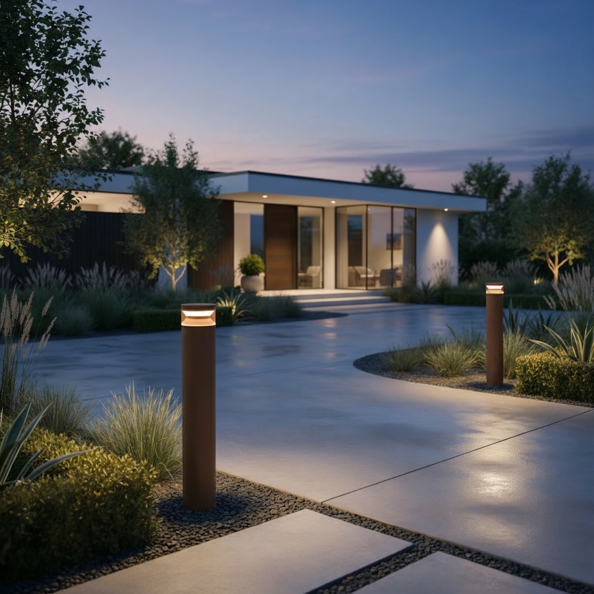 Ideal Lux - LED lauko šviestuvas BOEING LED/14W/230V 100 cm CRI 90 IP65 ruda