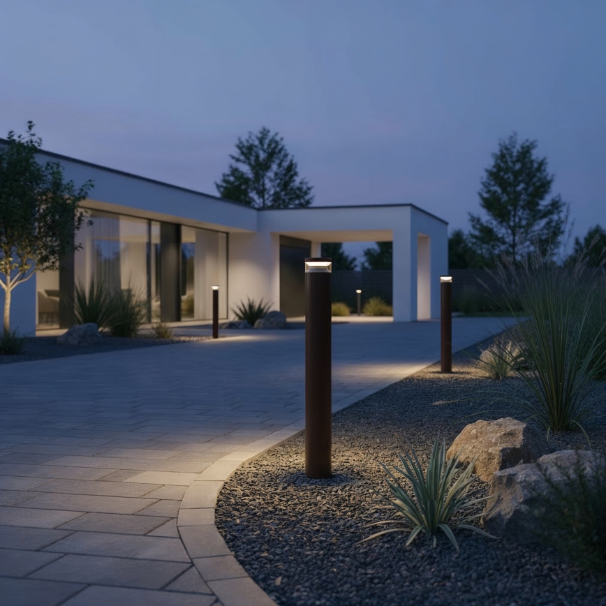 Ideal Lux - LED lauko šviestuvas BOEING LED/14W/230V 100 cm CRI 90 IP65 ruda