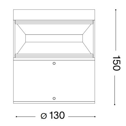 Ideal Lux - LED lauko šviestuvas BOEING LED/14W/230V 15 cm CRI 90 IP65 juoda