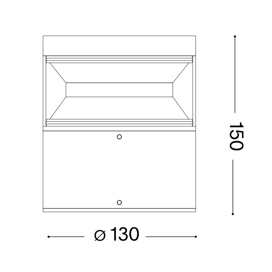 Ideal Lux - LED lauko šviestuvas BOEING LED/14W/230V 15 cm CRI 90 IP65 juoda