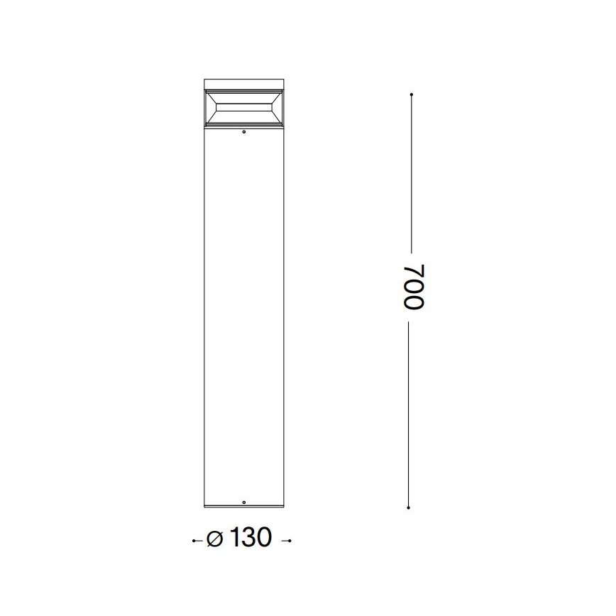 Ideal Lux - LED lauko šviestuvas BOEING LED/14W/230V diametras 70 cm CRI 90 IP65 juoda