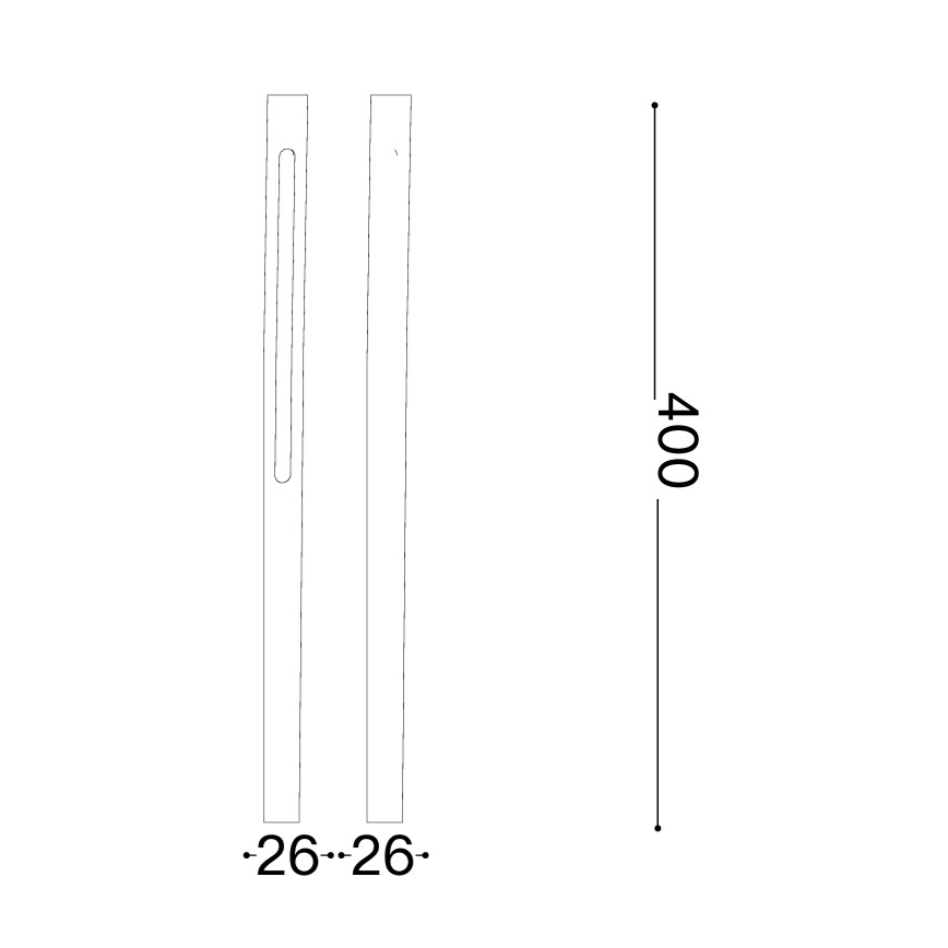 Ideal Lux - LED lauko šviestuvas JEDI LED/7W/230V 40 cm CRI 90 IP65 rudas