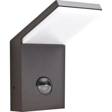 Ideal Lux - LED lauko šviestuvas su jutikliu STYLE LED/9W/230V 4000K CRI 90 IP54 antracitas
