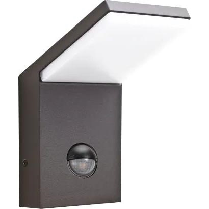 Ideal Lux - LED lauko šviestuvas su jutikliu STYLE LED/9W/230V 4000K CRI 90 IP54 antracitas
