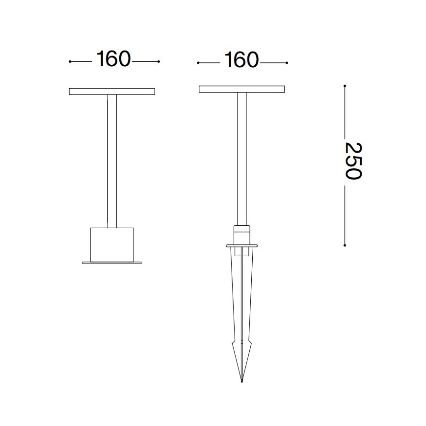 Ideal Lux - LED lauko šviestuvas TOFFEE LED/11W/230V CRI 90 IP65 antracitas