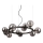 Ideal Lux - LED liustra ant laido PERLAGE 11xG9/3W/230V skersm. 73 cm juoda/dūminė juoda