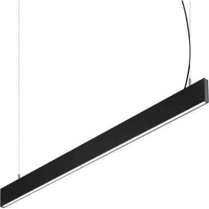 Ideal Lux - LED liustra ant laido STEEL, 29 W, 230 V, 4000 K, CRI 90, 120 cm, juoda