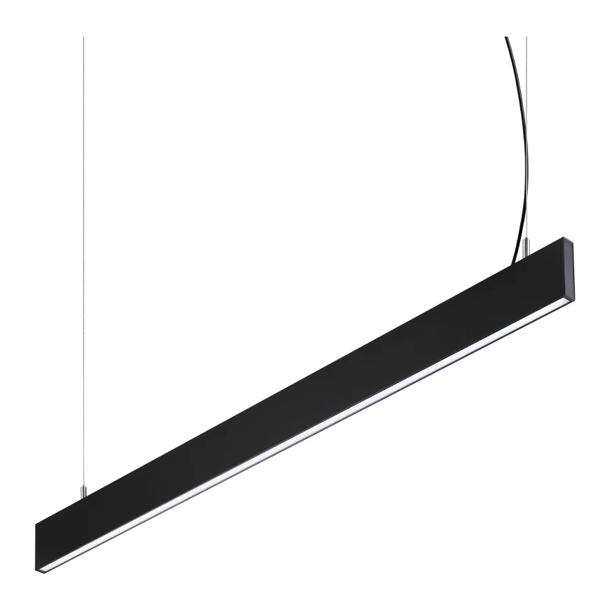 Ideal Lux - LED liustra ant laido STEEL, 29 W, 230 V, 4000 K, CRI 90, 120 cm, juoda