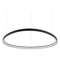 Ideal Lux - LED liustra ant troselio GEMINI LED/78W/230V 2700K Ø 105 cm CRI 90 juoda