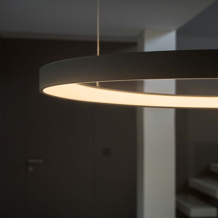 Ideal Lux - LED liustra ant troselio GEMINI LED/78W/230V 2700K Ø 105 cm CRI 90 juoda