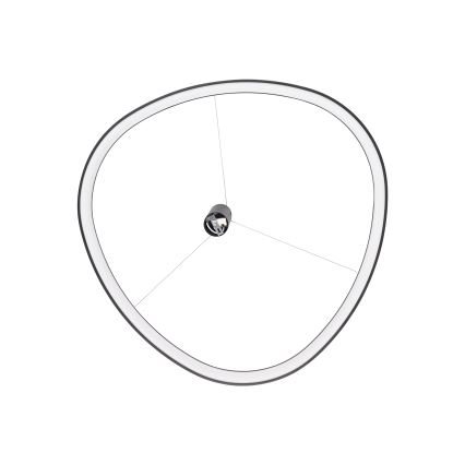 Ideal Lux - LED liustra ant troselio GEMINI LED/78W/230V 2700K Ø 105 cm CRI 90 juoda