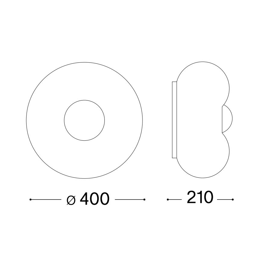 Ideal Lux - LED lubinis šviestuvas ARIZONA 3xGX53/9W/230V diametras 40 cm balta