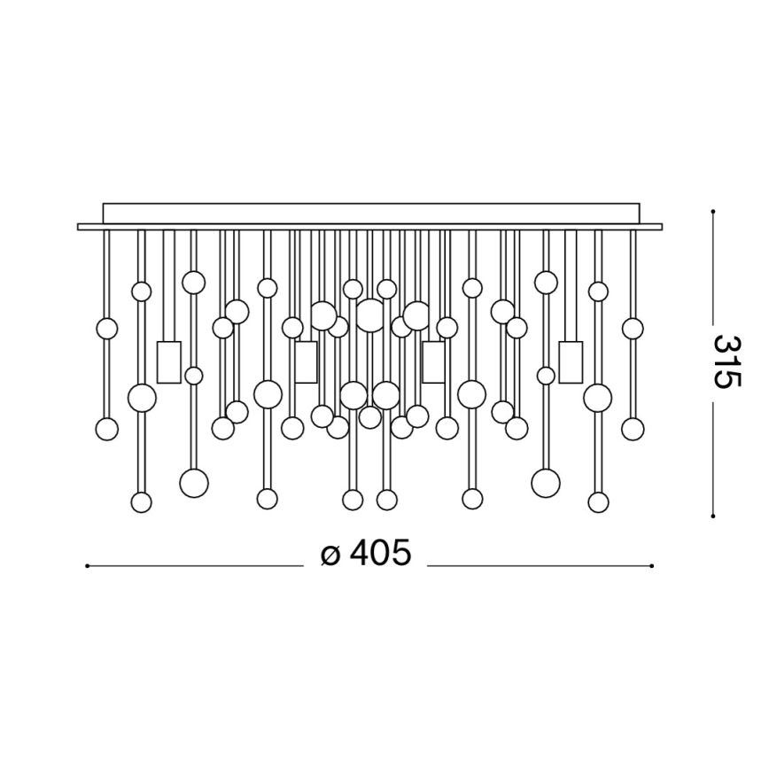 Ideal Lux - LED lubinis šviestuvas NEVE 8xG9/3W/230V diametras 40,5 cm blizgus chromas