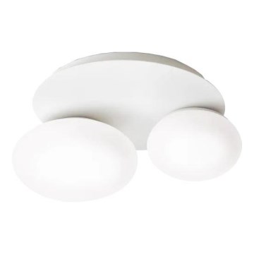 Ideal Lux - LED lubinis šviestuvas NINFEA 2xGX53/9W/230V balta