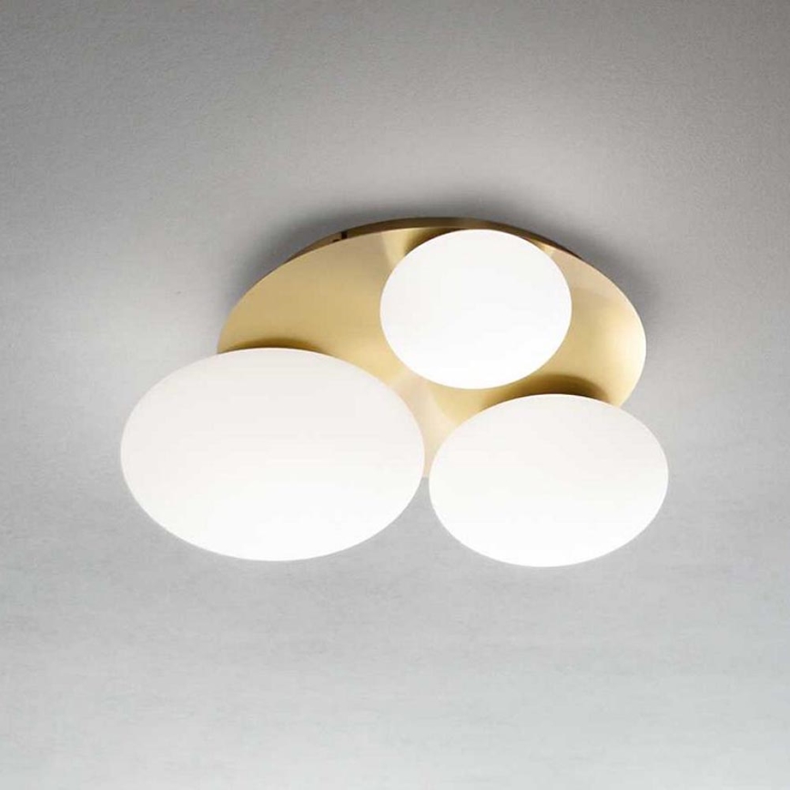 Ideal Lux - LED lubinis šviestuvas NINFEA 3xGX53/9W/230V auksas