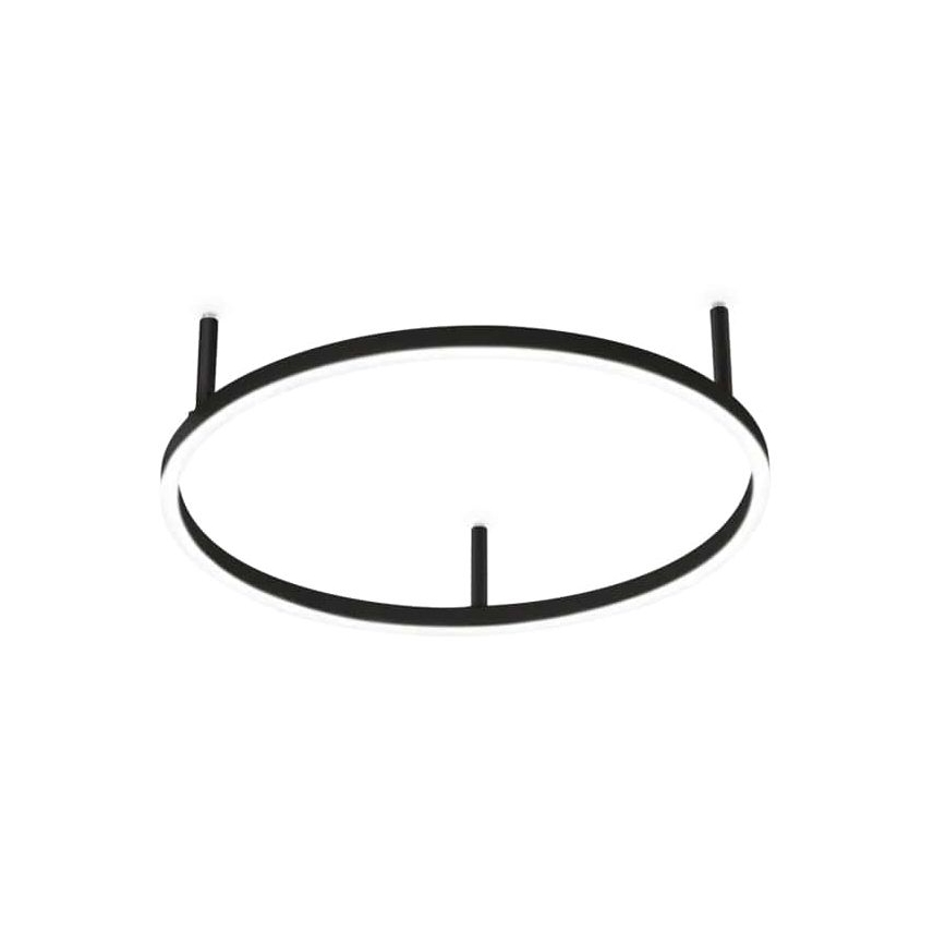 Ideal Lux - LED lubinis šviestuvas ORACLE SLIM LED/32W/230V 3000K diametras 50 cm juoda
