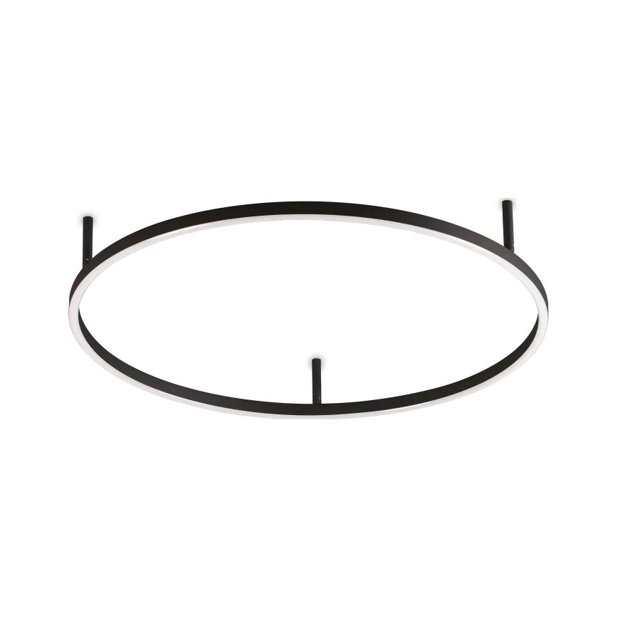 Ideal Lux - LED lubinis šviestuvas ORACLE SLIM LED/37W/230V 2700K diametras 70 cm juoda