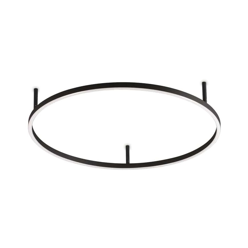 Ideal Lux - LED lubinis šviestuvas ORACLE SLIM LED/38W/230V 3000K diametras 70 cm juoda
