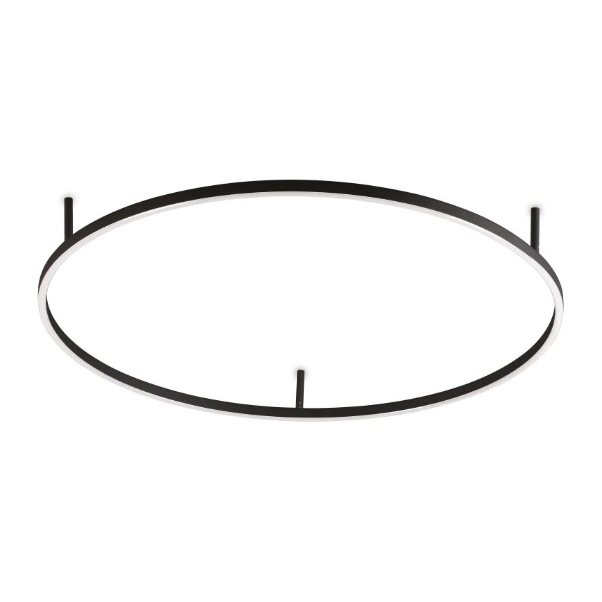 Ideal Lux - LED lubų šviestuvas ORACLE SLIM LED/53W/230V 4000K CRI 90 skersmuo 90 cm juodas