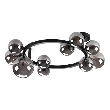 Ideal Lux - LED lubinis šviestuvas PERLAGE 10xG9/3W/230V, skersmuo 70 cm, juoda/dūminė juoda