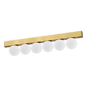 Ideal Lux - LED lubinis šviestuvas PING PONG 6xLED/3W/230V CRI 90 žalvaris